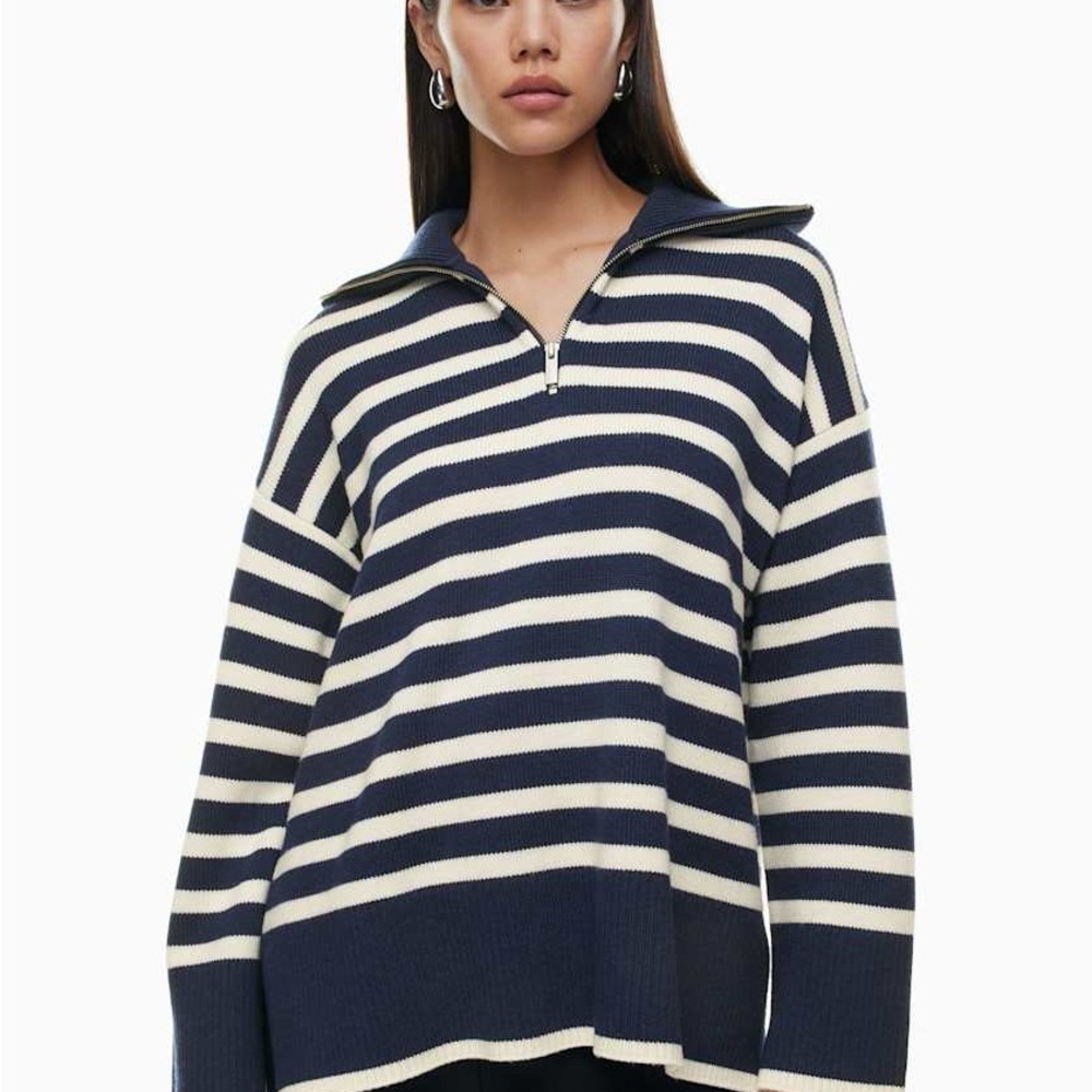 Aritzia Babaton Striped Overseas Sweater
